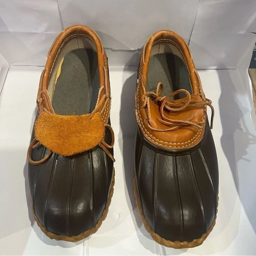 LL Bean Mens Rubber Moc Size 8 Wide